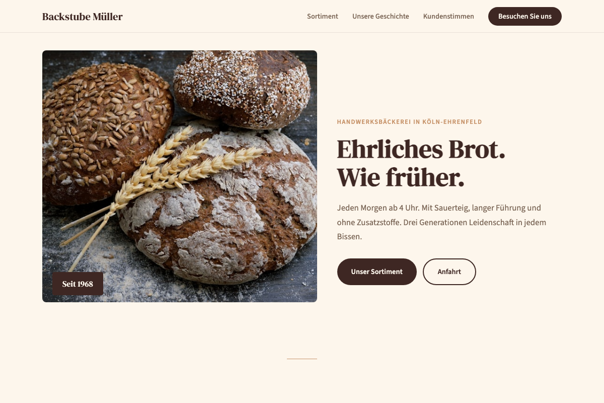 Demo: Backstube Müller